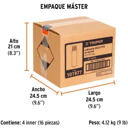 Lubricantes Seco Anticorrosivo Aerosol 240ml Herramientas Engranes Brocas Plastico, Truper WT-240TE 101977 Truper-Lubricantes Se