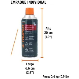 Lubricantes Penetrante Aerosol 400ml 14oz Antioxidante Herramientas Tuercas Pernos Cerraduras, Truper WT-400SP 101976 Truper-Lub