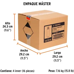 Lubricantes Penetrante Aerosol 400ml 14oz Antioxidante Herramientas Tuercas Pernos Cerraduras, Truper WT-400SP 101976 Truper-Lub