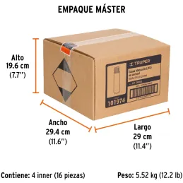 Grasa Blanca de Litio Aerosol 295ml 10oz Cadenas Engranes Rodamientos, Truper WT-300GL 101974 Truper-Grasa Blanca de Litio Aeros