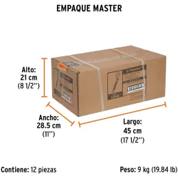 Cuerda Soga para Remolque 3.5m x22mm con Gancho 1000kg, Truper CREM-5/8X45 18345 Truper-Cuerda Soga para Remolque 3.5m x22mm con