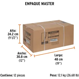 Cuerda Soga para Remolque 4.5m x27mm con Gancho 2000kg, Truper CREM-7/8X45 18346 Truper-Cuerda Soga para Remolque 4.5m x27mm con