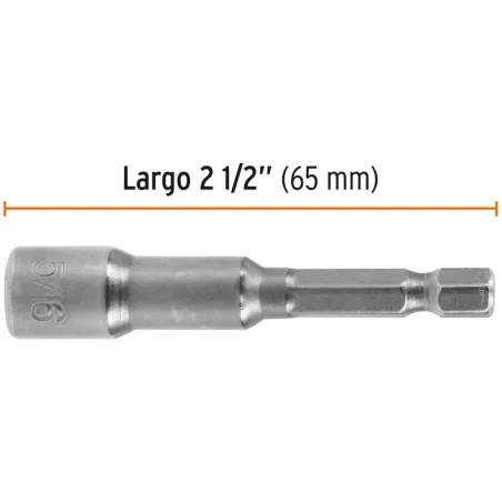 Extensiones Magnetica Punta 5/16" 5Pzas x L2" Z1/4, PUDE-9031 12942 Truper Truper-Extensiones Magnetica Punta 5/16" 5Pzas x L2" 