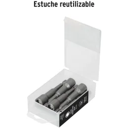 Extensiones Magnetica Punta 5/16" 5Pzas x L2" Z1/4, PUDE-9031 12942 Truper Truper-Extensiones Magnetica Punta 5/16" 5Pzas x L2" 