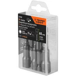 Extensiones Magnetica Punta 5/16" 5Pzas x L2" Z1/4, PUDE-9031 12942 Truper Truper-Extensiones Magnetica Punta 5/16" 5Pzas x L2" 