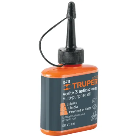 Aceite Lubricante Multiusos Protege Oxidacion y corrosion para metal 30 ml, A-31-30 16711 Truper Truper-Aceite Lubricante Multiu