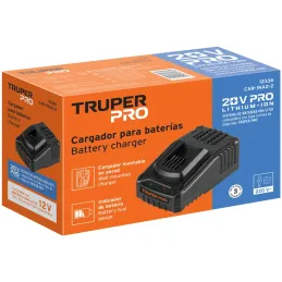 Cargador de Bateria Ion Litio 12V 18V para ROTI-18A2 TAL-18A2 TALI-12A2, CAR-INA2-2 12336 Truper Truper-Cargador de Bateria Ion 