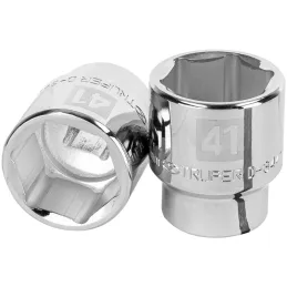 Dados 41mm E3/4 Hexagonales CrVanadio, Truper 14993 Truper-Dados 41mm E3/4 Hexagonales CrVanadio, Truper 14993 Fabricado en acer