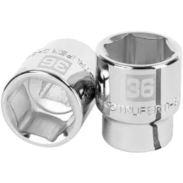 Dados 36mm E3/4 Hexagonales CrVanadio, Truper 14987 Truper-Dados 36mm E3/4 Hexagonales CrVanadio, Truper 14987 Fabricado en acer