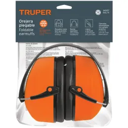 Protector Auditivo con Orejera Plegable, con almohadilla para mayor confort, Reduccion de Ruido 23db, OAJ-X 14007 Truper Truper-