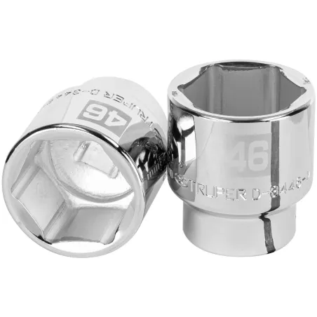 Dados 46mm E3/4 Hexagonales CrVanadio, Truper 14995 Truper-Dados 46mm E3/4 Hexagonales CrVanadio, Truper 14995 Fabricado en acer