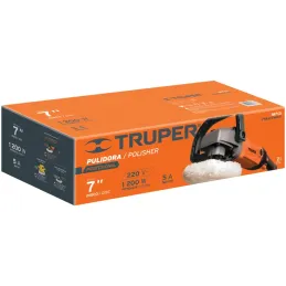 Pulidora 7" 1200W VV 600-3000RPM con ccesorios Truper 16713 Truper-Pulidora 7" 1200W VV 600-3000RPM con ccesorios Truper 16713 M