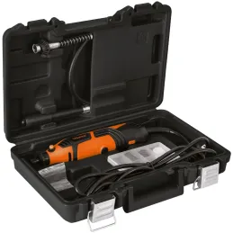 Amoladora Recta Rectificadora Mini Collet 1/8" Rotativa Moto Tool con Kit Truper 16769 Truper-Amoladora Recta Rectificadora Mini