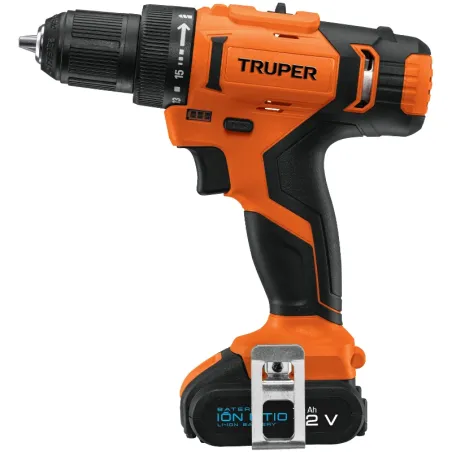 Taladro Inalambrico 3/8" 12V 1200RPM 13Nm Velocidad Reversible, TALI-12A2-2 11010 Truper Truper-Taladro Inalambrico 3/8" 12V 120