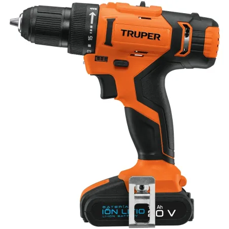 Taladro Inalambrico 1/2" 18V 1400RPM 18Nm Velocidad Reversible, TALI-18A2-2 11011 Truper Truper-Taladro Inalambrico 1/2" 18V 140