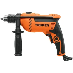 Taladros Percutores 1/2" 700W 3000RPM 44800GPM Velocidad Reversible, ROTO-1/2A8-2 15347 Truper Truper-Taladros Percutores 1/2" 7