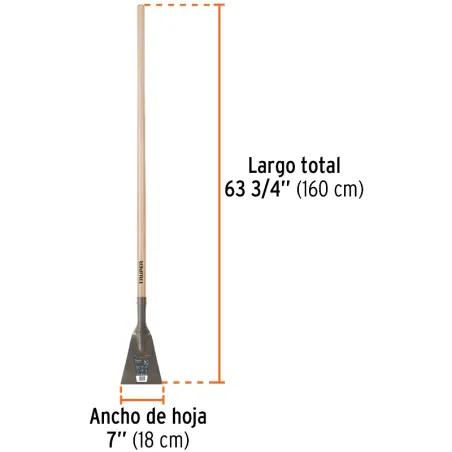 Raspadores 7" Largo 1.37M con Mango tropical, SCR-7 18652 Truper Truper-Raspadores 7" Largo 1.37M con Mango tropical, SCR-7 1865