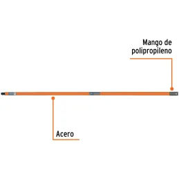 Extension Telescopica 1.2m Acero para Rodillos y Cepillos Truper 10547 Truper-Extension Telescopica 1.2m Acero para Rodillos y C