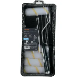 kit para Pintar 7 Piezas, Bandeja 4" 5 Mini Rodillo en Nylon y Maneral, KIT-ROPI-420N 15023 Truper Truper-kit para Pintar 7 Piez