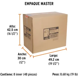 Rodillo para Pintar 7" Superficie Poca rugosas Diametro 37.8mm Espesor 15mm, ROPI-715 13880 Truper Truper-Rodillo para Pintar 7"