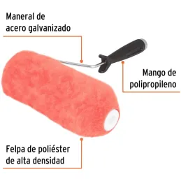 Rodillo para Pintar 9" Superficie rugosas Diametro 37.8mm Espesor 30mm, ROPI-930 13879 Truper Truper-Rodillo para Pintar 9" Supe