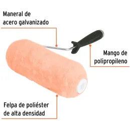 Rodillo para Pintar 9" Superficie rugosas Diametro 37.8mm Espesor 25mm, ROPI-925 13878 Truper Truper-Rodillo para Pintar 9" Supe