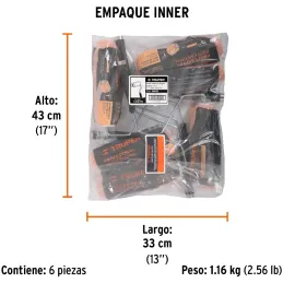 Rodillo para Pintar 9" Superficie rugosas Diametro 37.8mm Espesor 25mm, ROPI-925 13878 Truper Truper-Rodillo para Pintar 9" Supe