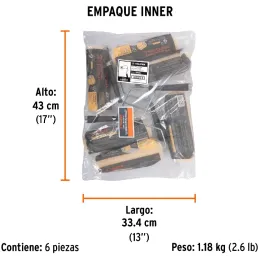 Rodillo para Pintar 9" Superficie rugosas Diametro 37.8mm Espesor 19mm, ROPI-920 13877 Truper Truper-Rodillo para Pintar 9" Supe