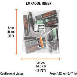 Rodillo para Pintar 9" Superficie Poca rugosas Diametro 37.8mm Espesor 15mm, ROPI-915 13876 Truper Truper-Rodillo para Pintar 9"