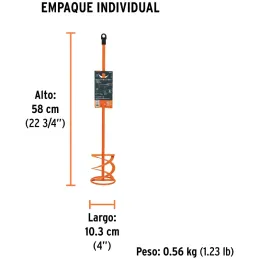 Revolvedores de Pintura 55cm x10cm Mezcladores Truper 15824 Truper-Revolvedores de Pintura 55cm x10cm Mezcladores Truper 15824 C