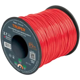 Hilo Redondo para desbrozadora 2.7mm x373M Carrete, HTR5-105 17649 Truper Truper-Hilo Redondo para desbrozadora 2.7mm x373M Carr