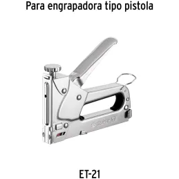 Grapas 3/8" Corona 29/64" Calibre 25 x1000u para Engrapadora ET-19 ET-21 ET-21P, ET-21-3/8 17982 Truper Truper-Grapas 3/8" Coron
