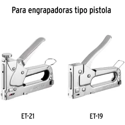 Grapas 1/4" Corona 29/64" Calibre 25 x1000u para Engrapadora ET-19 ET-21 ET-21P, ET-21-1/4 17970 Truper Truper-Grapas 1/4" Coron