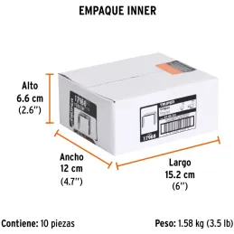 Grapas 1/2" Corona27/64" Calibre 24 para Engrapadora ET-50 50X 50P, ET-50-1/2 17968 Truper Truper-Grapas 1/2" Corona27/64" Calib