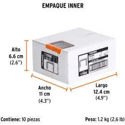 Grapas 5/16" Corona 27/64" Calibre 24 para Engrapadora ET-50 ET-50X ET-50P, ET-50-5/16 17966 Truper Truper-Grapas 5/16" Corona 2