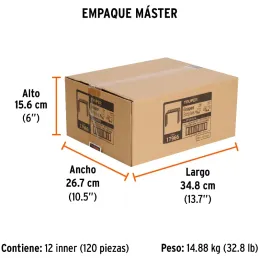 Grapas 5/16" Corona 27/64" Calibre 24 para Engrapadora ET-50 ET-50X ET-50P, ET-50-5/16 17966 Truper Truper-Grapas 5/16" Corona 2