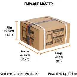 Grapas 1/4" Corona27/64" Calibre 24 para Engrapadora ET-50 ET-50X ET-50P, ET-50-1/4 17965 Truper Truper-Grapas 1/4" Corona27/64"