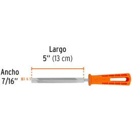 Limas Triangulo Bastardas 5" Ancho 1/2", Mango de Polipropileno, LTP-5M 10917 Truper Truper-Limas Triangulo Bastardas 5" Ancho 1