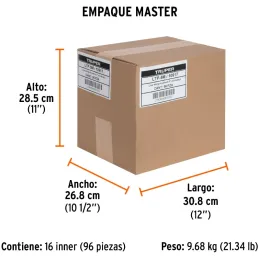 Limas Triangulo Bastardas 5" Ancho 1/2", Mango de Polipropileno, LTP-5M 10917 Truper Truper-Limas Triangulo Bastardas 5" Ancho 1
