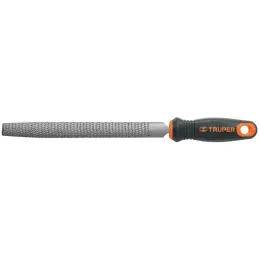 Limas Media Caña Escofinas Bastardas 8" Ancho 13/16" Espesor 1/4", Mango Comfort Grip, LES-8T 15321 Truper Truper-Limas Media Ca