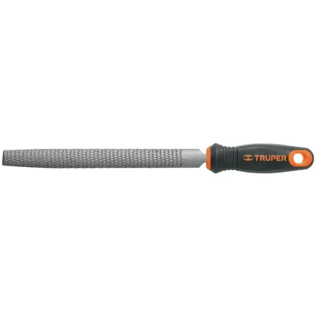 Limas Media Caña Escofinas Bastardas 8" Ancho 13/16" Espesor 1/4", Mango Comfort Grip, LES-8T 15321 Truper Truper-Limas Media Ca