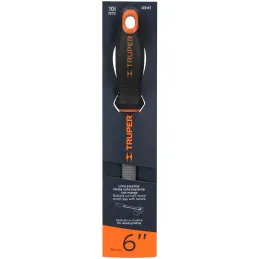 Limas Media Caña Escofinas Bastardas 6" Ancho 5/8" Espesor 3/16", Mango Comfort Grip, LES-6T 15319 Truper Truper-Limas Media Cañ