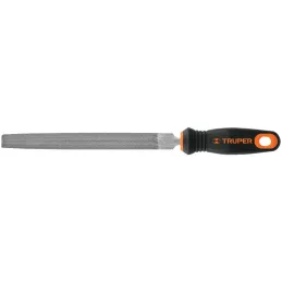 Limas Media Caña Bastardas 8" Ancho 3/4" Espesor 1/4", Mango Comfort Grip, LMCB-8T 15318 Truper Truper-Limas Media Caña Bastarda