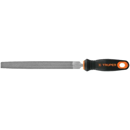 Limas Media Caña Bastardas 8" Ancho 3/4" Espesor 1/4", Mango Comfort Grip, LMCB-8T 15318 Truper Truper-Limas Media Caña Bastarda