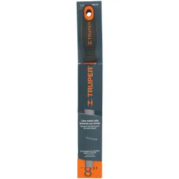 Limas Media Caña Bastardas 8" Ancho 3/4" Espesor 1/4", Mango Comfort Grip, LMCB-8T 15318 Truper Truper-Limas Media Caña Bastarda