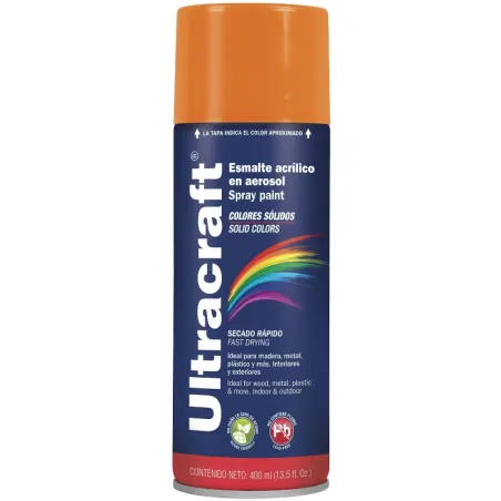 Pintura en Spray Ultracraft Caterpillar, 400ml, secado rapido libre de Plomo, PA-CA-U 40040 Truper Truper-Pintura en Spray Ultra