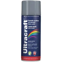 Pintura en Spray Ultracraft Gris, 400ml, secado rapido libre de Plomo, PA-GR-U 40032 Truper Truper-Pintura en Spray Ultracraft G
