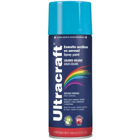 Pintura en Spray Ultracraft Azul Honda, 400ml, secado rapido libre de Plomo, PA-AO-U 40029 Truper Truper-Pintura en Spray Ultrac