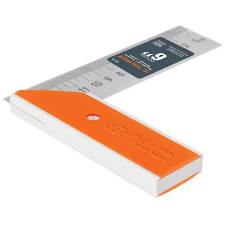  Escuadras Carpintero 6", Graduacion grabada en Laser, Acero Inoxidable, Mango de Aluminio, EC-6 14370 Truper 11.355932 Escuadra