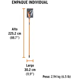 Tijera con mango Telescopico de Fibra de Vidrio 350cm Cuchilla 1-1/4 Cortador Ramas Altas Truper 18410 Truper-Tijera con mango T
